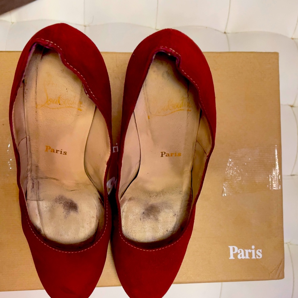 Red Suede Christian Louboutin